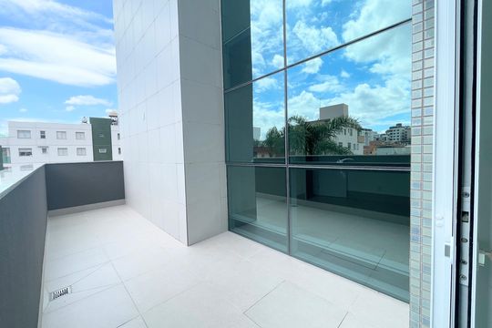 Varanda Sala de apartamento à venda com 4 quartos, 315m² em Castelo, Belo Horizonte