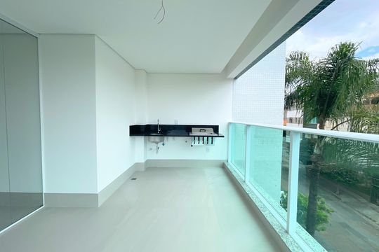 Varanda Gourmet de apartamento à venda com 4 quartos, 156m² em Castelo, Belo Horizonte
