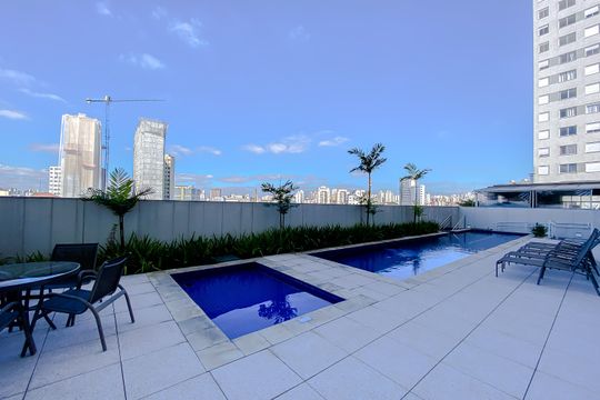 Área comum de apartamento à venda com 1 quarto, 46m² em Brás, São Paulo