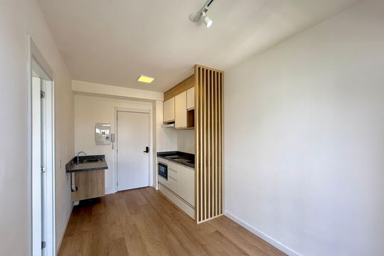 Sala de apartamento para alugar com 1 quarto, 29m² em Brooklin Paulista, São Paulo