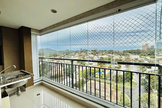 Varanda da Sala de apartamento à venda com 2 quartos, 61m² em Melville Empresarial I E Ii, Barueri