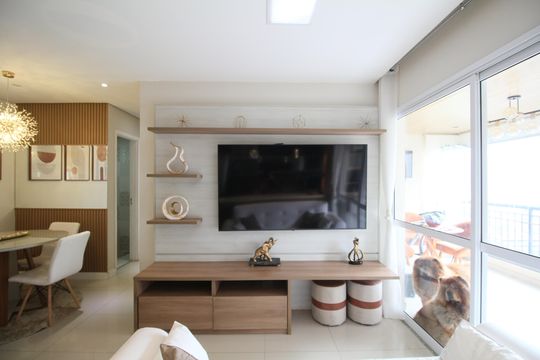 Sala de apartamento à venda com 2 quartos, 69m² em Vila Andrade, São Paulo