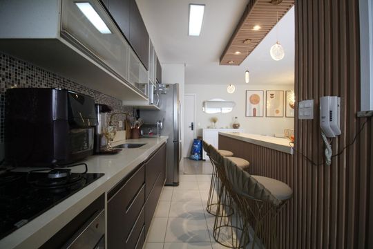 Cozinha de apartamento à venda com 2 quartos, 69m² em Vila Andrade, São Paulo