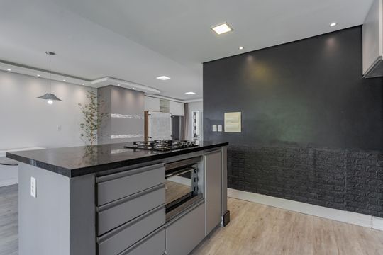 Cozinha e Área de Serviço de casa de condomínio à venda com 3 quartos, 138m² em Passo das Pedras, Porto Alegre