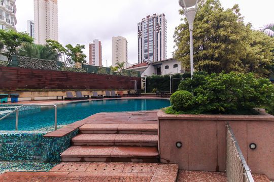 Área comum - Piscina de apartamento à venda com 3 quartos, 254m² em Jardim Anália Franco, São Paulo