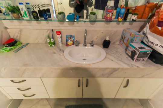 Banheiro da Suíte 1 de apartamento à venda com 3 quartos, 254m² em Jardim Anália Franco, São Paulo