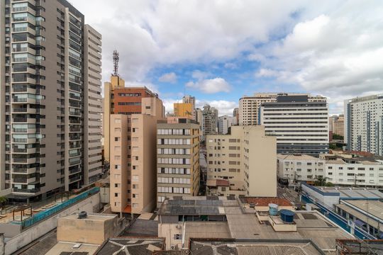 Vista da Sala de apartamento à venda com 2 quartos, 34m² em Barra Funda, São Paulo