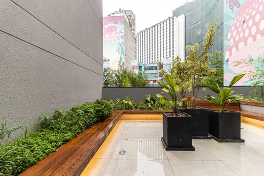 Área comum de kitnet/studio à venda com 1 quarto, 54m² em República, São Paulo