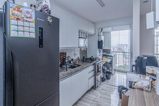 Cozinha de apartamento à venda com 3 quartos, 63m² em Vila Moraes, São Paulo