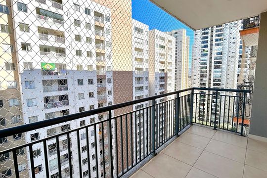 Varanda da Sala de apartamento à venda com 3 quartos, 75m² em Picanço, Guarulhos