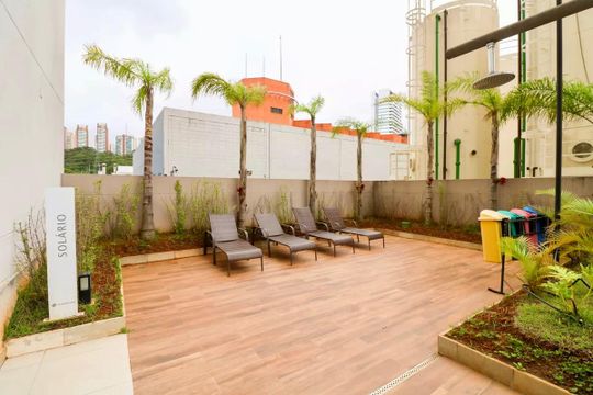 Solário de apartamento à venda com 1 quarto, 32m² em Jardim Caravelas, São Paulo