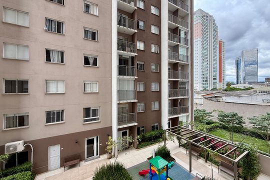 Vista de apartamento à venda com 1 quarto, 32m² em Jardim Caravelas, São Paulo