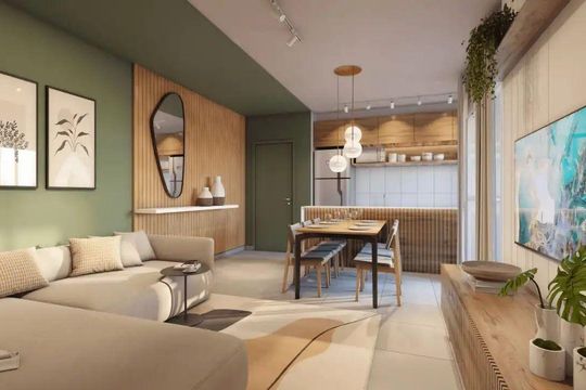 Apartamento à venda com 2 quartos, 54m² em Paquetá, Belo Horizonte