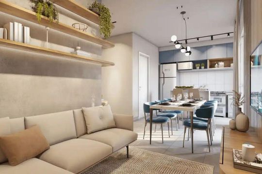Apartamento à venda com 2 quartos, 54m² em Paquetá, Belo Horizonte