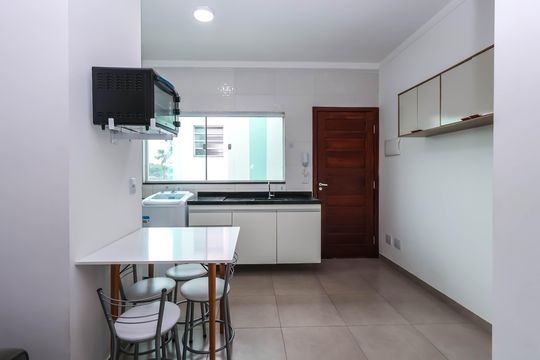 Sala/Cozinha de apartamento à venda com 1 quarto, 34m² em Vila São José, São Paulo