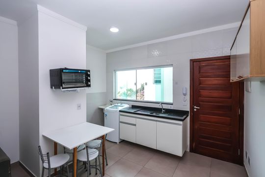 Sala/Cozinha de apartamento à venda com 1 quarto, 34m² em Vila São José, São Paulo