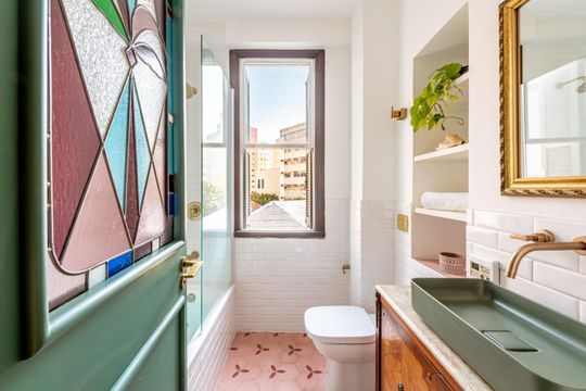 Banheiro de kitnet/studio à venda com 1 quarto, 35m² em Vila Buarque, São Paulo