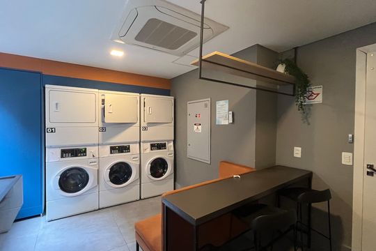 Área comum de kitnet/studio à venda com 1 quarto, 30m² em Sumaré, São Paulo