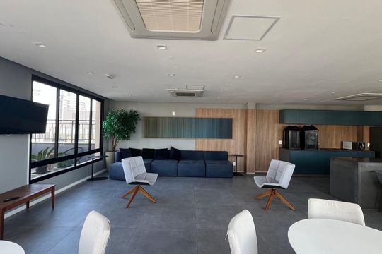 Área comum de kitnet/studio à venda com 1 quarto, 30m² em Sumaré, São Paulo