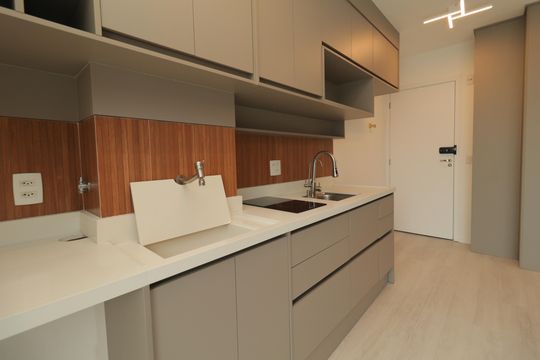 Cozinha de kitnet/studio à venda com 1 quarto, 32m² em Vila Mariana, São Paulo