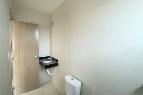 Banheiro suíte de apartamento à venda com 3 quartos, 86m² em Santa Branca, Belo Horizonte