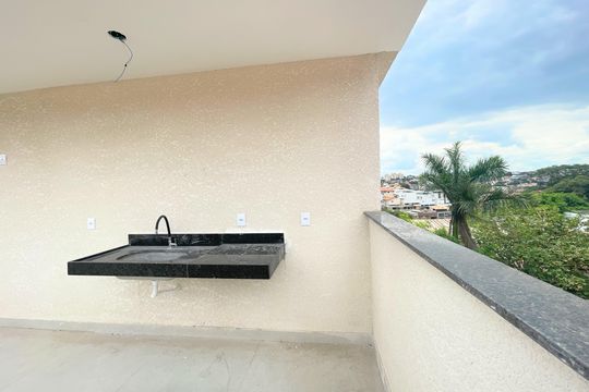 Terraço Cobertura de apartamento à venda com 3 quartos, 86m² em Santa Branca, Belo Horizonte