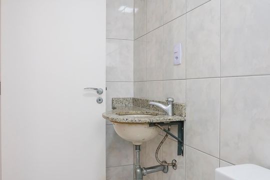 Banheiro da suíte 2 de apartamento para alugar com 3 quartos, 110m² em Santa Maria, São Caetano do Sul
