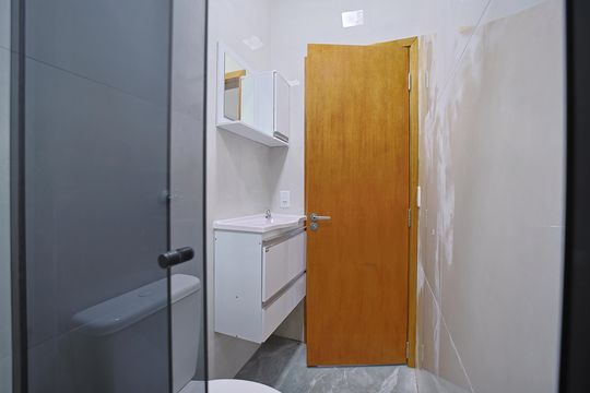 Banheiro de casa para alugar com 1 quarto, 45m² em Parque Cisper, São Paulo