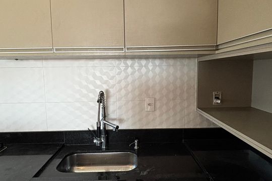 Cozinha de apartamento para alugar com 2 quartos, 52m² em Vila Humaitá, Santo André