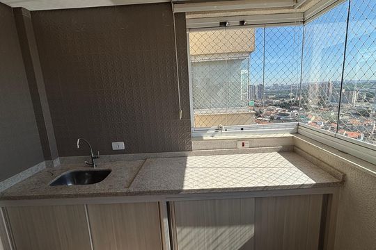 Varanda da Sala de apartamento para alugar com 2 quartos, 52m² em Vila Humaitá, Santo André