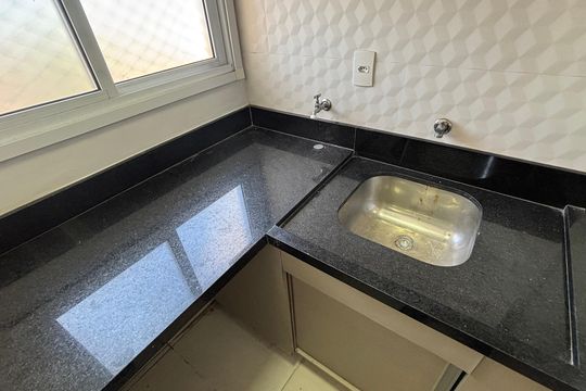Área de Serviço de apartamento para alugar com 2 quartos, 52m² em Vila Humaitá, Santo André