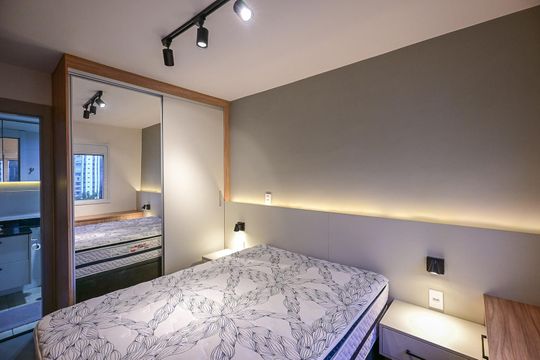 Quarto de apartamento para alugar com 1 quarto, 38m² em Vila Andrade, São Paulo
