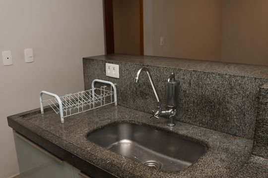 Cozinha de apartamento à venda com 2 quartos, 62m² em Setor Morada do Sol, Goiânia