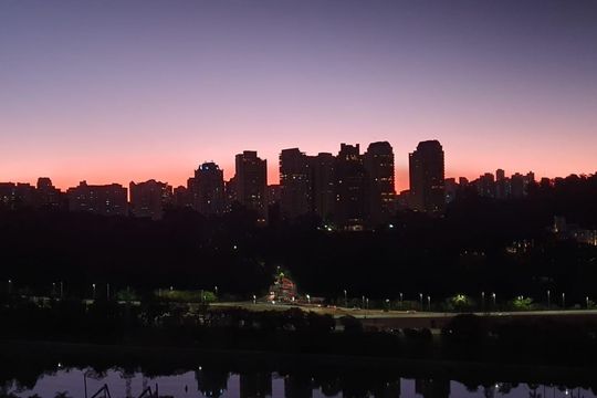 Vista da Varanda de apartamento para alugar com 2 quartos, 64m² em Jardim Caravelas, São Paulo