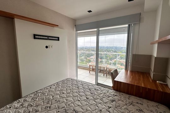 Quarto de apartamento à venda com 1 quarto, 49m² em Brooklin, São Paulo