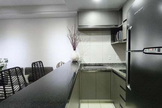 Cozinha de kitnet/studio para alugar com 1 quarto, 34m² em Vila Mariana, São Paulo