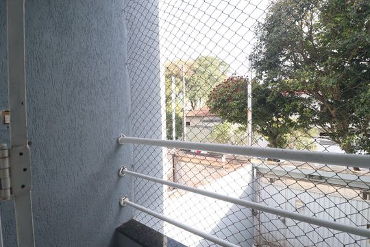 Varanda da suíte de casa à venda com 3 quartos, 109m² em Vila Homero Thon, Santo André