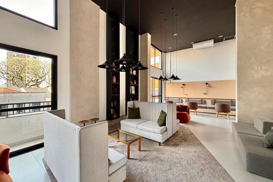 Área comum de kitnet/studio à venda com 1 quarto, 25m² em Pinheiros, São Paulo