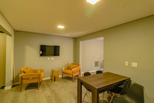 Área comum de kitnet/studio para alugar com 1 quarto, 18m² em Mirandópolis, São Paulo