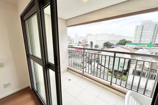 Varanda da Sala/Cozinha de kitnet/studio à venda com 1 quarto, 28m² em Parada Inglesa, São Paulo