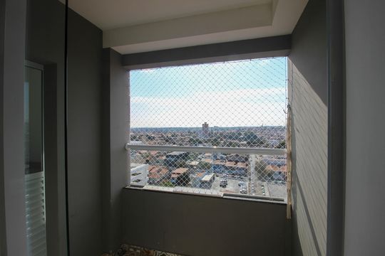 Varanda da sala de apartamento para alugar com 2 quartos, 47m² em Vila Carvalho, Sorocaba
