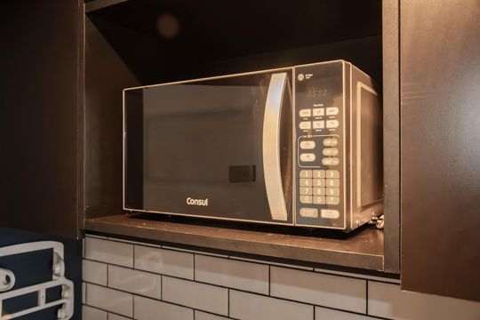 Cozinha de kitnet/studio à venda com 1 quarto, 25m² em Mirandópolis, São Paulo