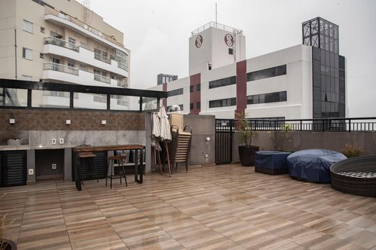 Área comum - Churrasqueira de kitnet/studio à venda com 1 quarto, 25m² em Mirandópolis, São Paulo