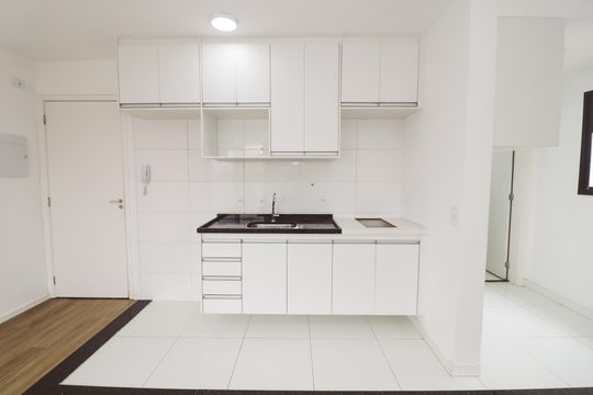 Cozinha de kitnet/studio à venda com 1 quarto, 29m² em Vila Dom Pedro Ii, São Paulo