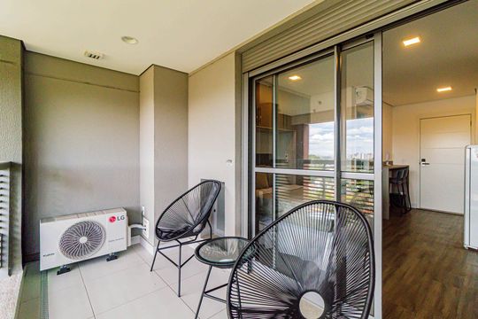 Varanda de kitnet/studio à venda com 1 quarto, 30m² em Butantã, São Paulo