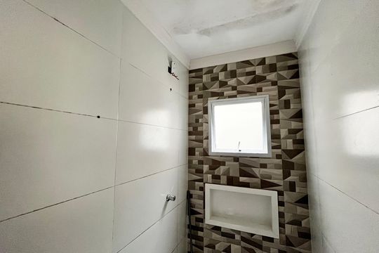 Banheiro Social de kitnet/studio à venda com 1 quarto, 26m² em Jardim Paraíso, São Paulo