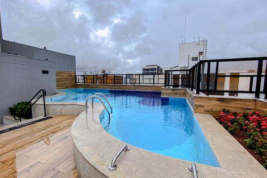 Área comum - Piscina de kitnet/studio para alugar com 1 quarto, 29m² em Vila Mariana, São Paulo