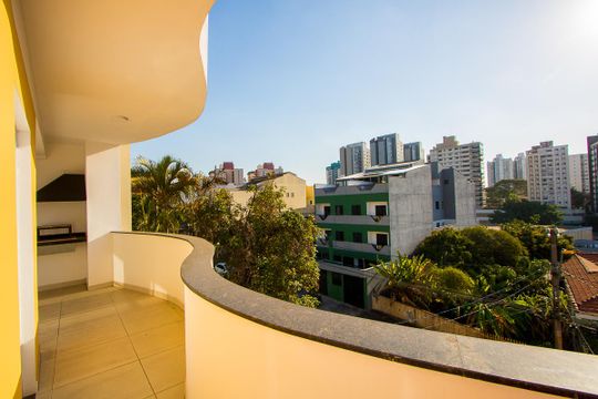 Varanda gourmet de apartamento à venda com 3 quartos, 168m² em Paraíso, Santo André