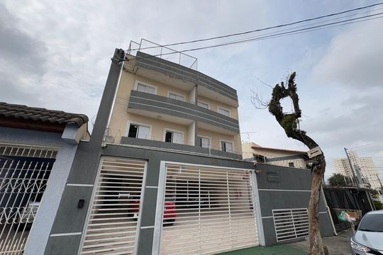 Fachada de apartamento à venda com 1 quarto, 30m² em Vila Alpina, Santo André