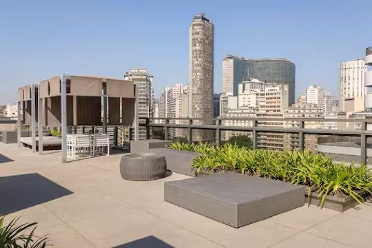 Área comum de apartamento à venda com 1 quarto, 40m² em Santa Efigênia, São Paulo